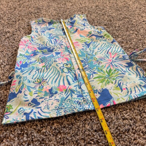 Lilly Pulitzer Sleeveless Colorful Floral Split Side Dress Girl's Size 4-5 - Picture 7 of 8